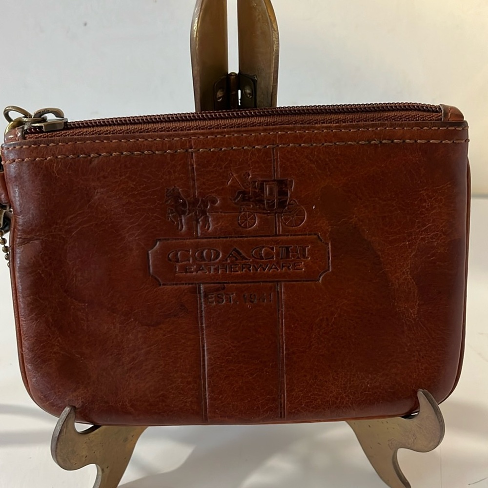VINTAGE COACH BLEAKER WRISTLET CONGAC WISKEY LEATHER